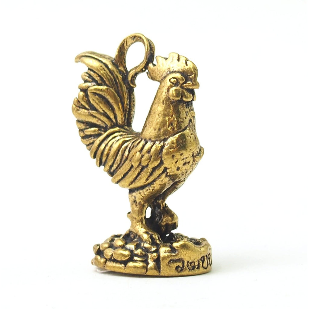 Rooster Brass Pendant