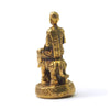 Monk Atop Elephant Brass Statue