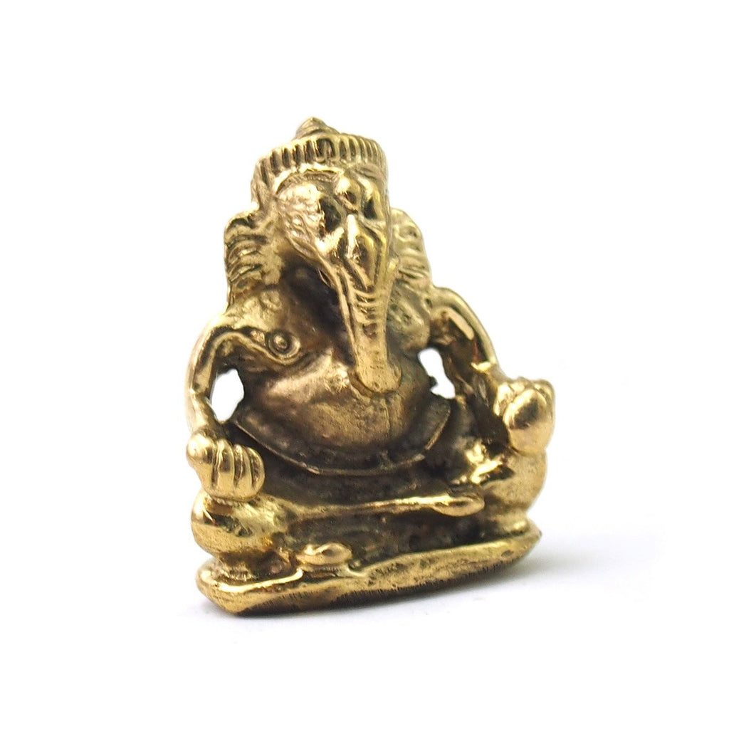 Ganesha Seated Brass Statue
