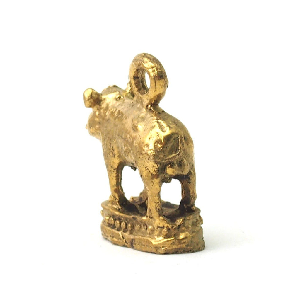 Brass Pig Pendant