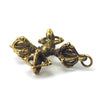 Tibetan Double Dorje Brass Pendant
