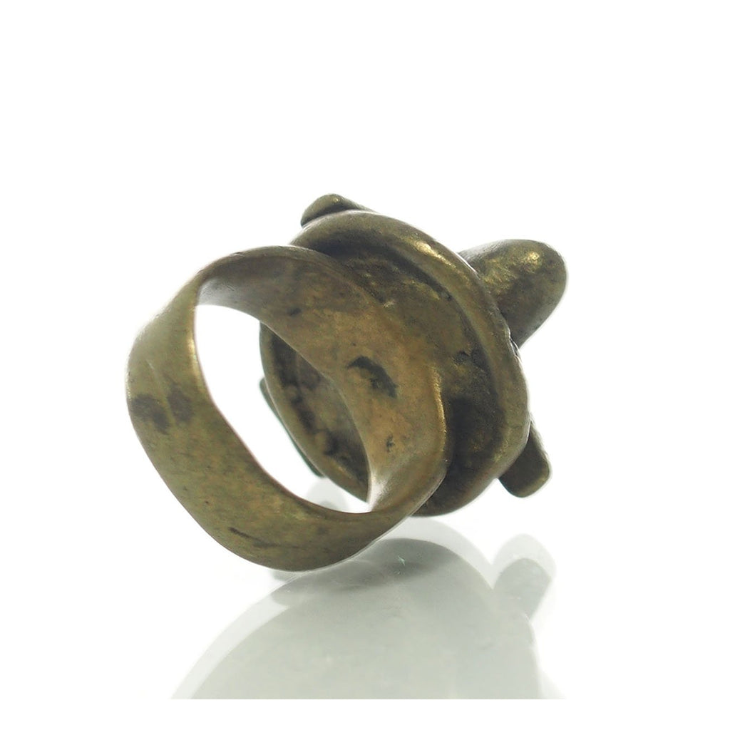 Airplane Prestige Brass Ring from Côte d'Ivoire