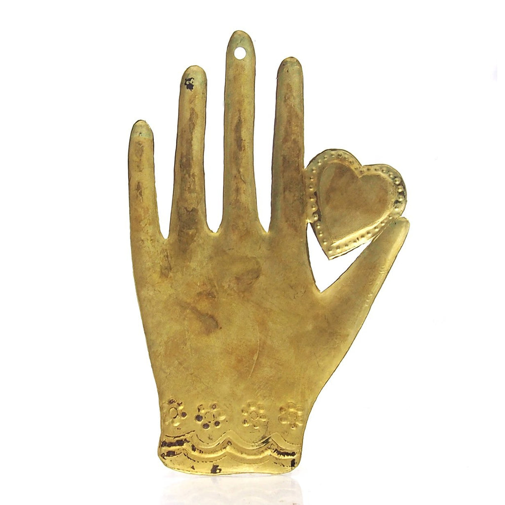Brass Milagro Hand, A