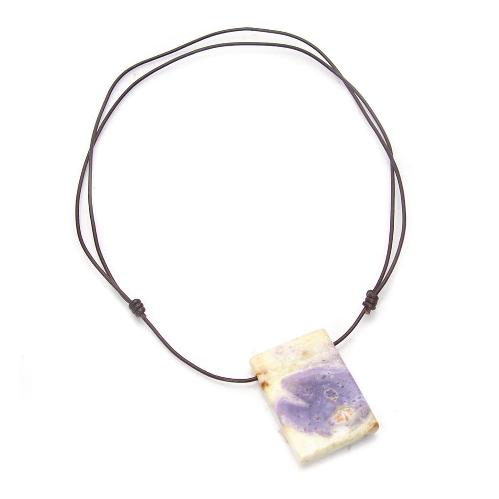 Lilac Fire Opal Pendant