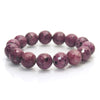 Ruby-Zoisite Stretch Bracelet Faceted 13-14mm