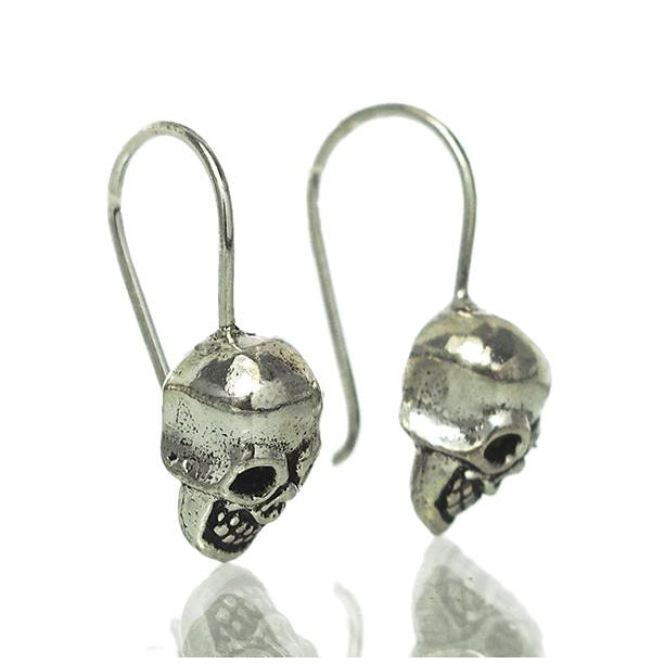 Sterling Silver Sugar Skull Earrings