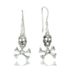 Sterling Silver Skull/ Crossbone Earrings
