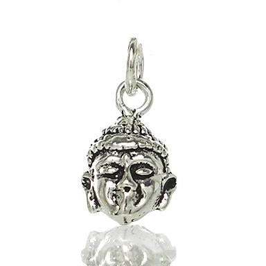 Sterling Silver Buddha Head Pendant