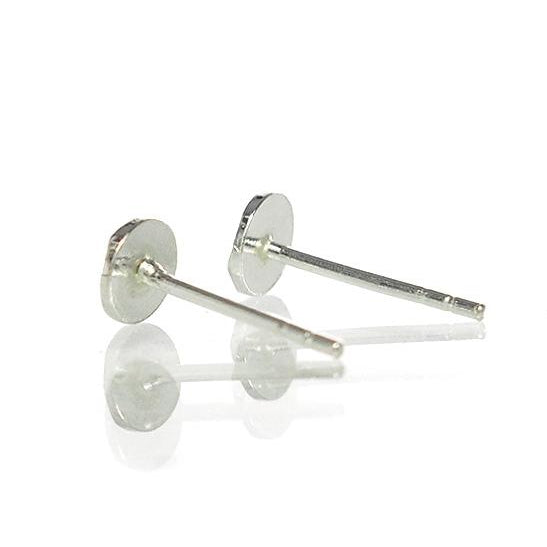 Sterling Silver Mini Circle Stud Earrings
