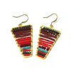 Seed Bead and Brass Earrings, A