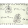 Shiva Printed Cotton Scarf, White