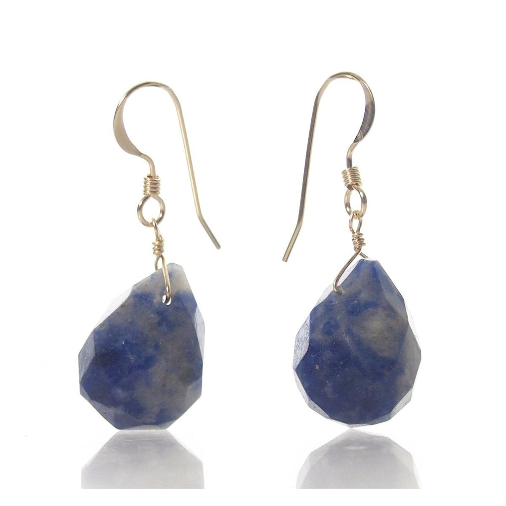 Sodalite Earrings with Gold Filled French Earwires