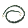 Emerald Necklace with Gold Plated Toggle Clasp