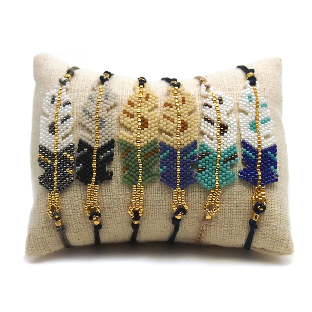 Feather Hand-Loomed Bracelet
