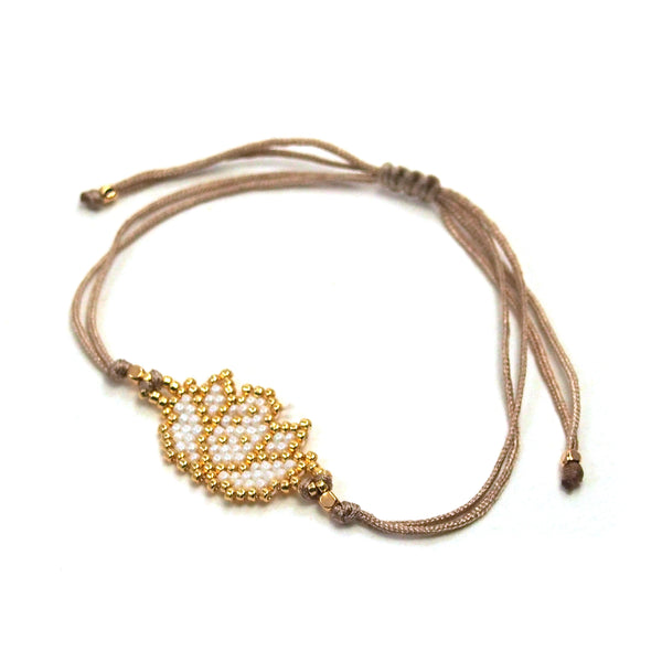 Lotus Hand-Loomed Bracelet
