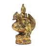 Saraswati Goddess Figure Miniature Gold Leafed from Burma known as Thurathadi Dewi