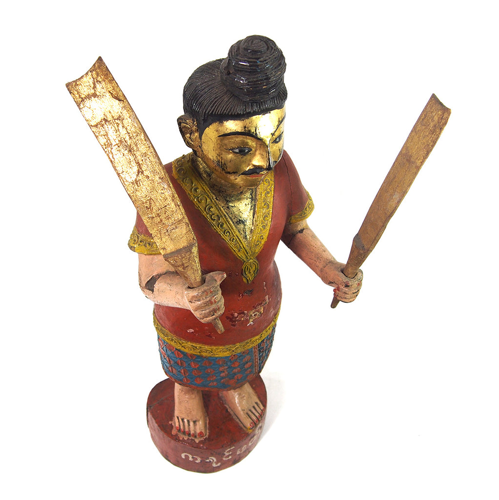 Temple Warrior Guardian Nat Male Figure XL Ca.1950