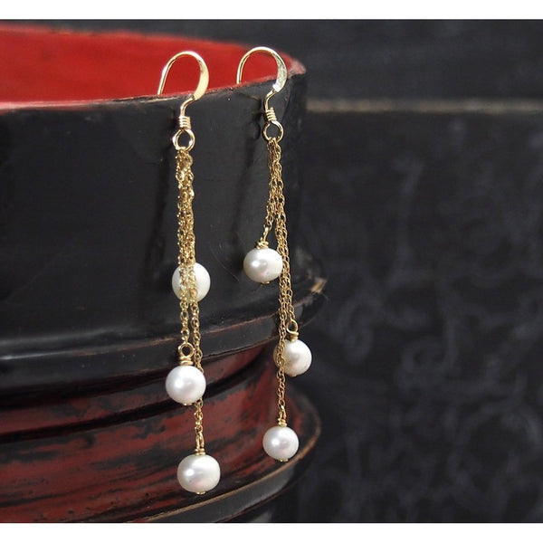 Fresh Water Pearl Earrings with Gold Filled French Ear Wire