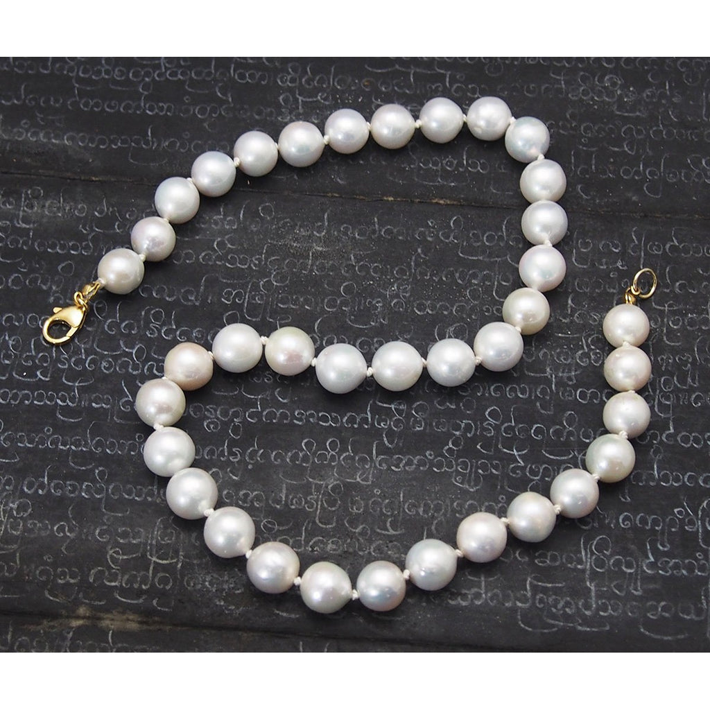Fresh Water Pearl Choker Necklace with Gold Filled Trigger Clasp