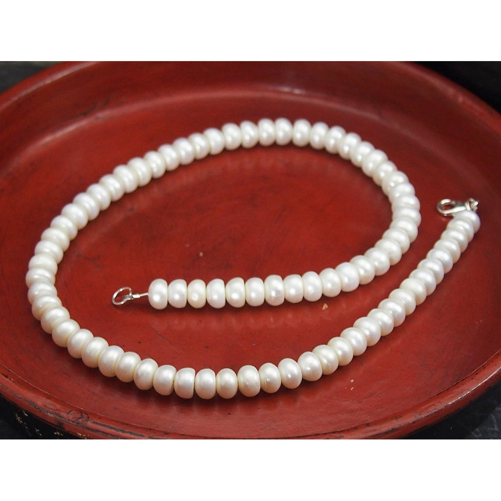 Fresh Water Pearl Choker Necklace with Sterling Silver Trigger Clasp