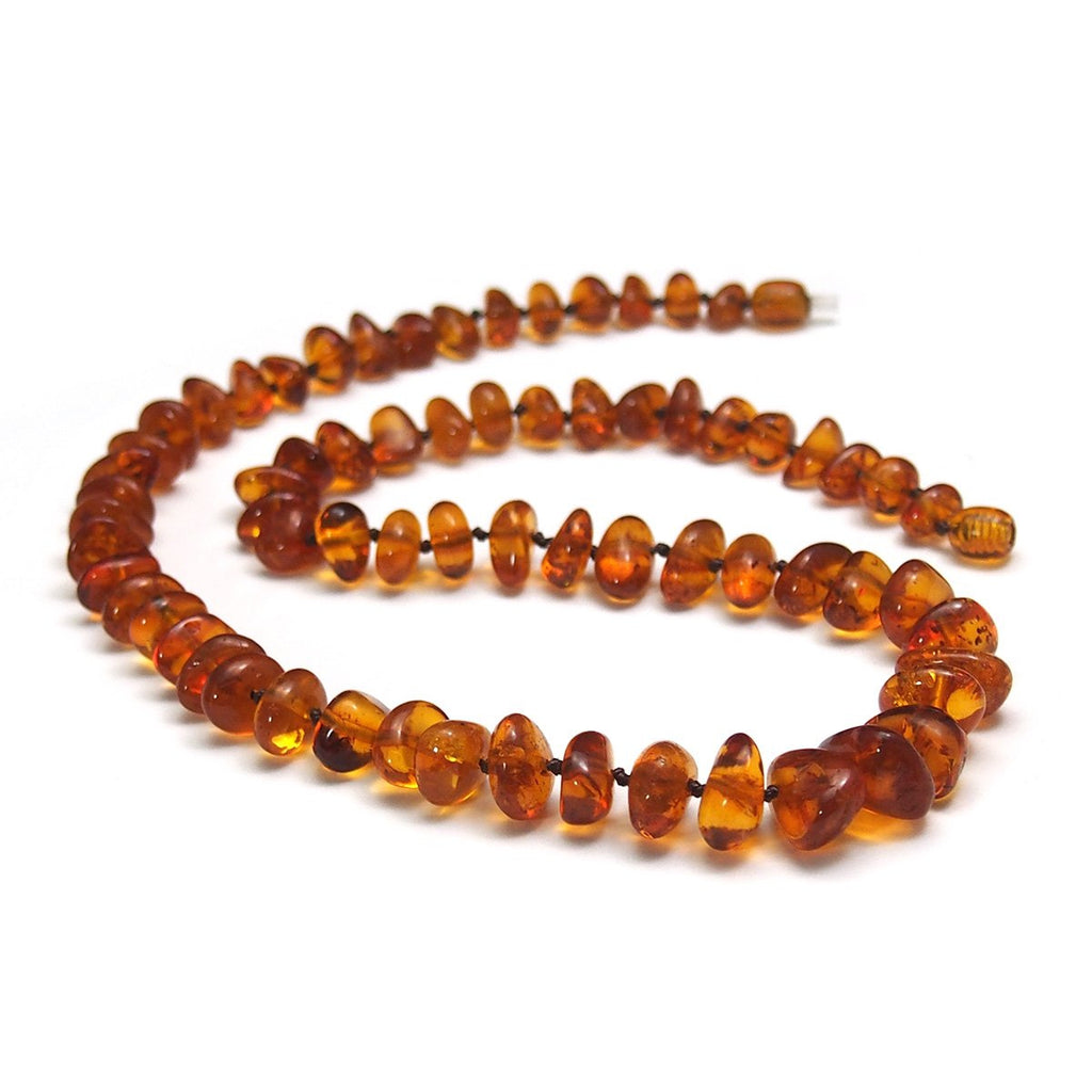 Cognac Amber Natural Nuggets Necklace/Strand