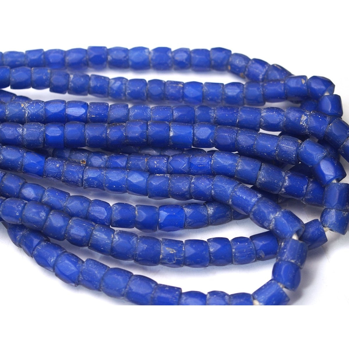 19th Century "Russian Blues" Faceted Tubes – Beads of Paradise
