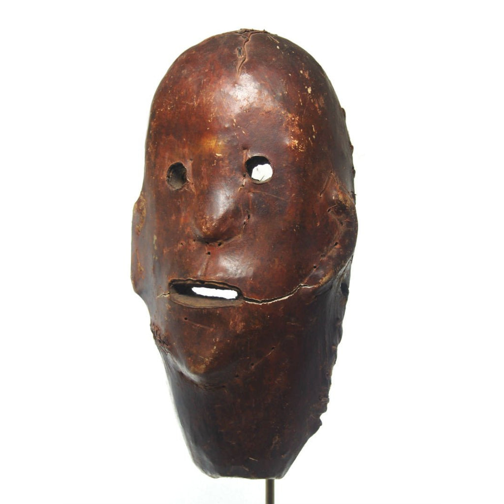 HeHe Leather Covered Ancestor Mask
