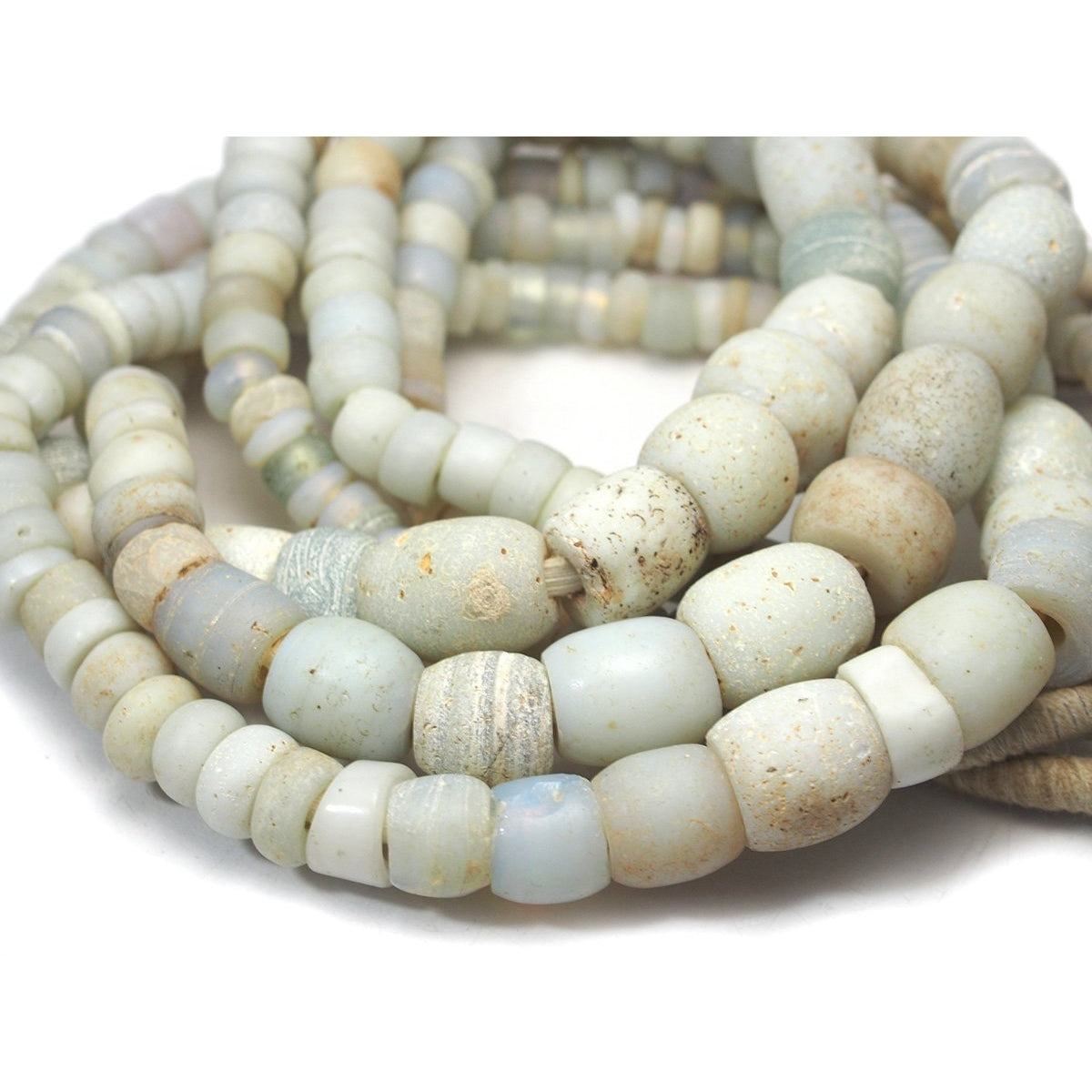 20 Original Navajo Indian Turquoise Trade Beads – Small Size, Fur Trade Era, 1800's