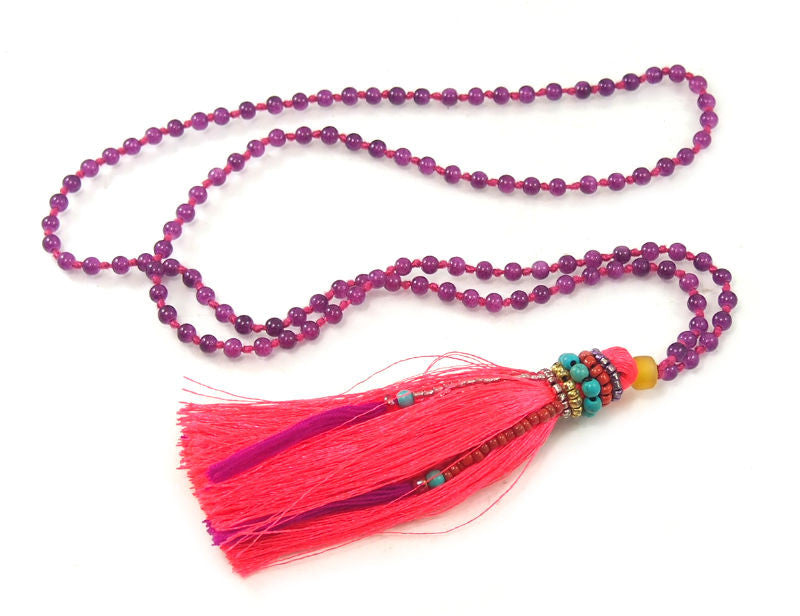 Hill Tribe Tassel Necklace