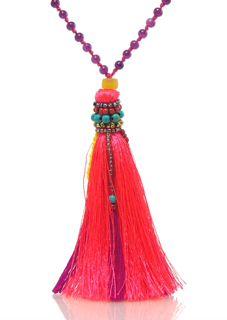 Hill Tribe Tassel Necklace