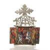 Ethiopian Processional Hand-Painted Icon Cross, M4