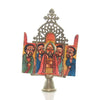 Ethiopian Processional Hand-Painted Icon Cross, M7