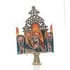 Ethiopian Processional Hand-Painted Icon Cross, M8