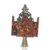 Ethiopian Processional Hand-Painted Icon Cross, M9