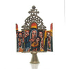 Ethiopian Processional Hand-Painted Icon Cross, M10