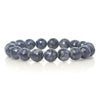 Sapphire Faceted Stretch Bracelet 11mm