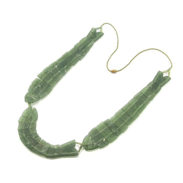 Afghan Jade/Bowenite Fish Abundance Necklace