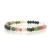 Watermelon Tourmaline Bracelet with Sterling Silver Trigger Clasp
