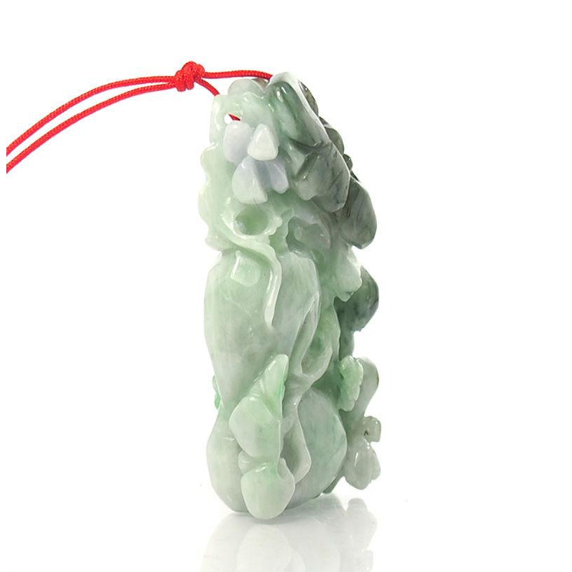 Jade Mystical Healing Gourd With Lingzhi , The Sacred Fungus of Immortality XLarge