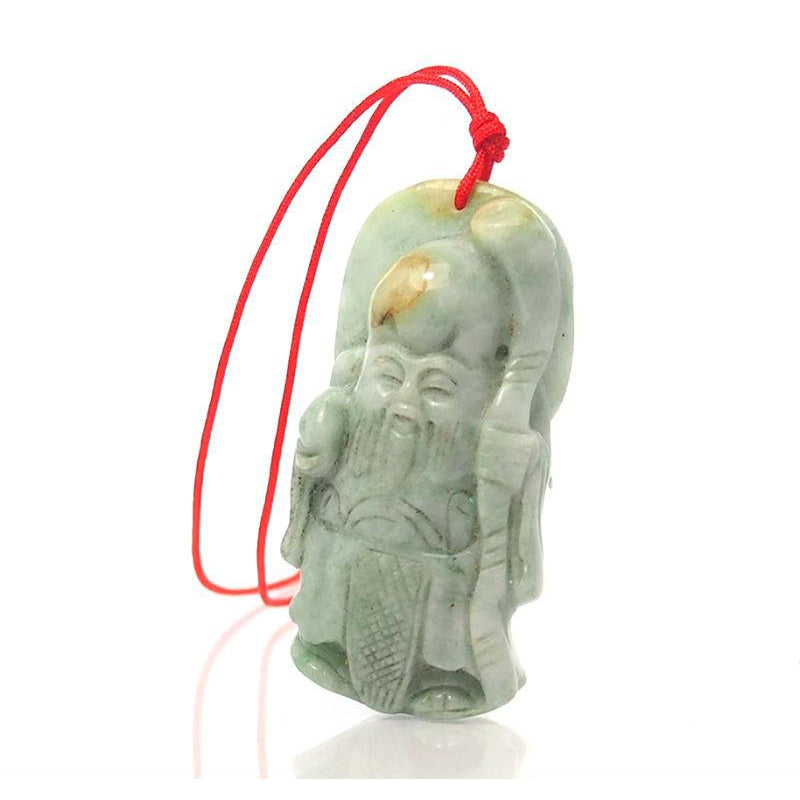 Jade God of Longevity Shou Lao Pendant