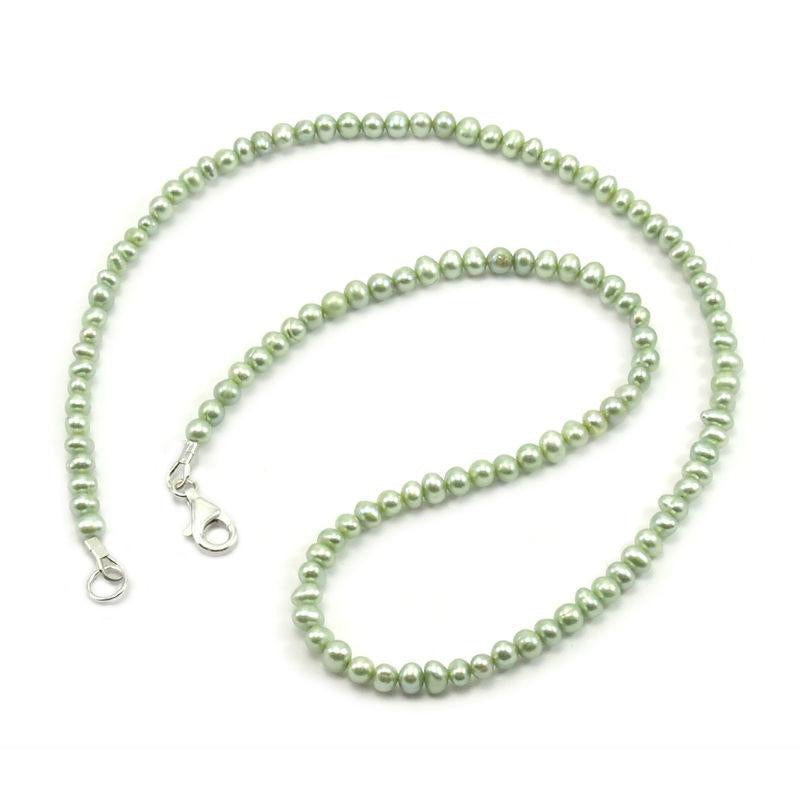 Fresh Water Pearl Necklace With Sterling Silver Trigger Clasp