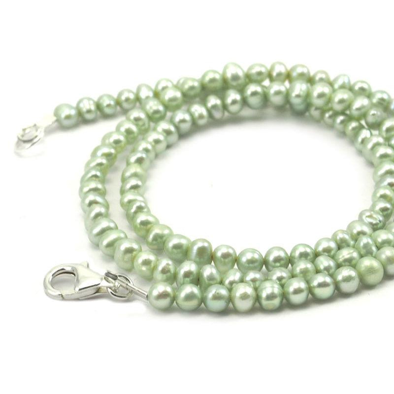 Fresh Water Pearl Necklace With Sterling Silver Trigger Clasp
