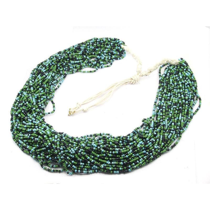 Tamba Heirloom Bead Necklace symbolizing Orisha Ogun