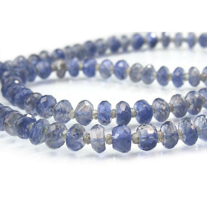 Iolite and Labradorite Necklace with Sterling Silver Trigger Clasp