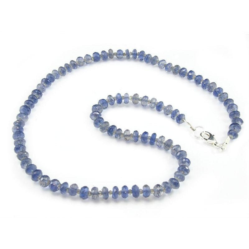 Iolite and Labradorite Necklace with Sterling Silver Trigger Clasp ...