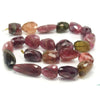Tourmaline Fine Hand Faceted Nugget Strand