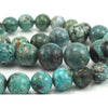 Turquoise (Chinese) Smooth Graduated Rounds 10-15mm Strand