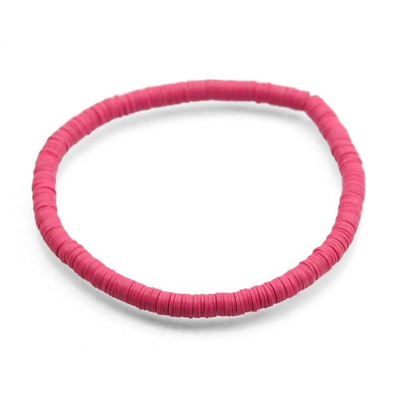 Celluloid Disc Beads Stretch Bracelet 5