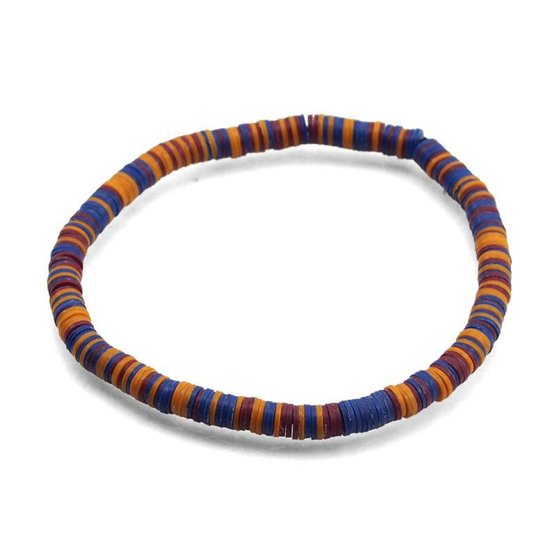 Celluloid Disc Beads Stretch Bracelet 9