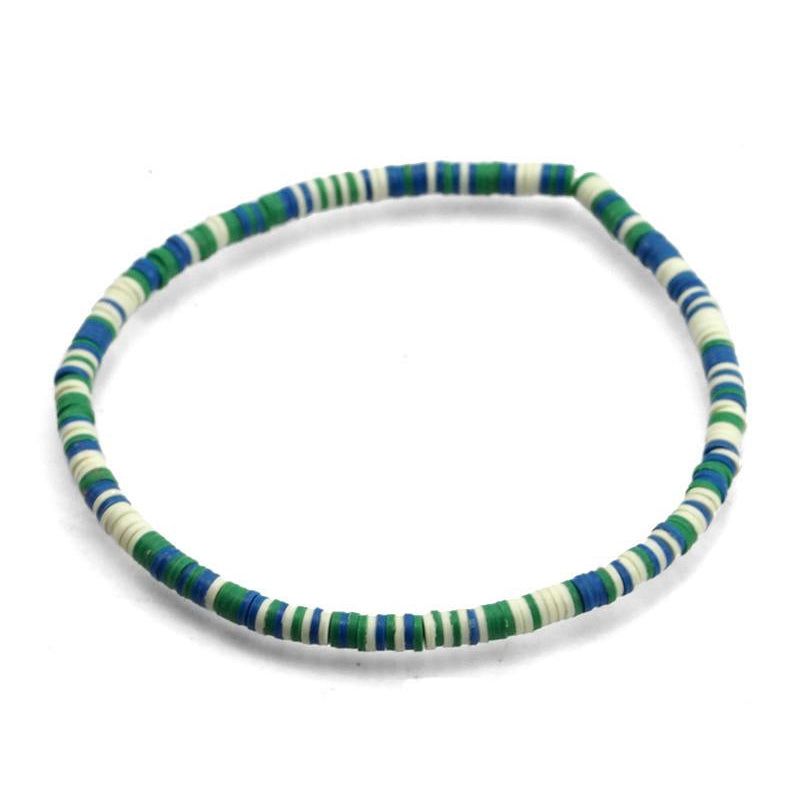 Celluloid Disc Beads Stretch Bracelet 8